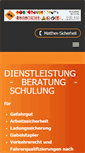 Mobile Screenshot of matthes-sicherheit.de